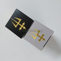 350gsm, 400gsm gold uv shinny silk printing paper Cosmetic box / perfume box with varnish logo