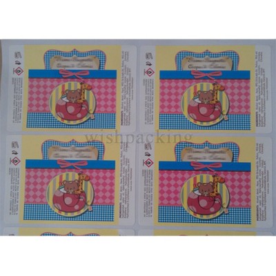 Perfume package Sticker label