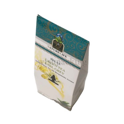 Hangzhou manufacturer rooftop Relax Earl grey tea package gift carton green tea paper box