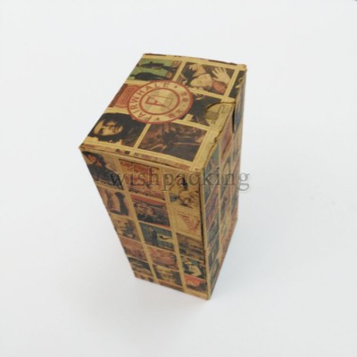 Cosmetics recycled Natural Brown Kraft paper perfume box