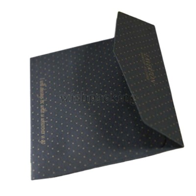 Self adhesive sticker strip paper envelope in solid black color