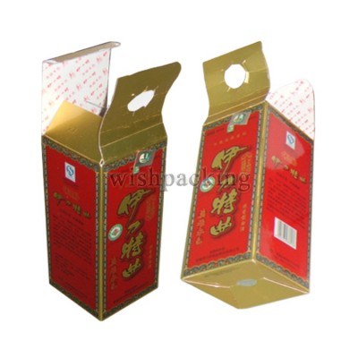 Liquor white spirit distilled spirit paper box